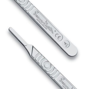 Manche en acier inoxydable pour lame de bistouri – Image 2