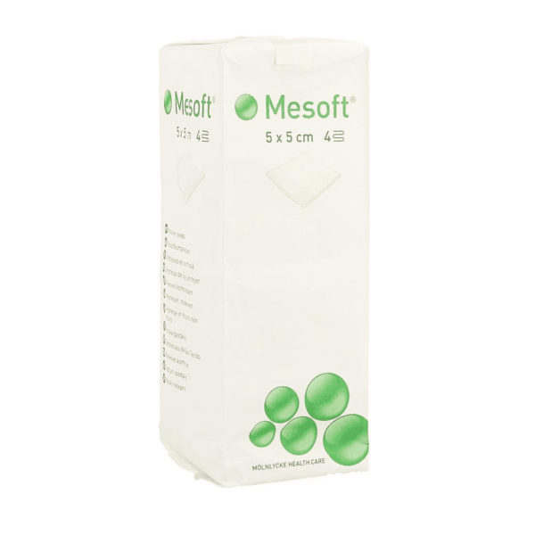 Mesoft Niet-Steriel Kompres 5 x 5 cm ( Inhoud 100 stuks )